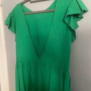 SHEIN Bold Green Fabric